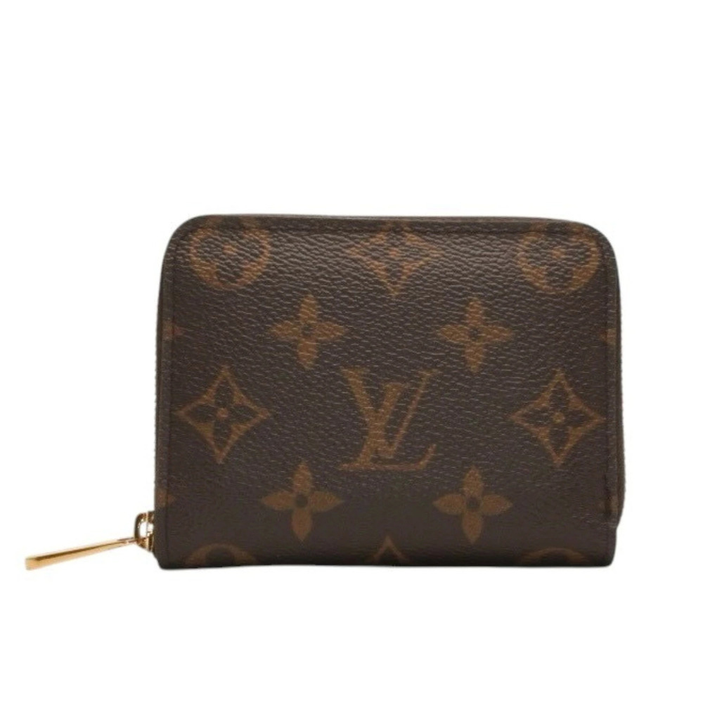 LOUIS VUITTON Zippy Wallet Coin Monogram Canvas Brown
